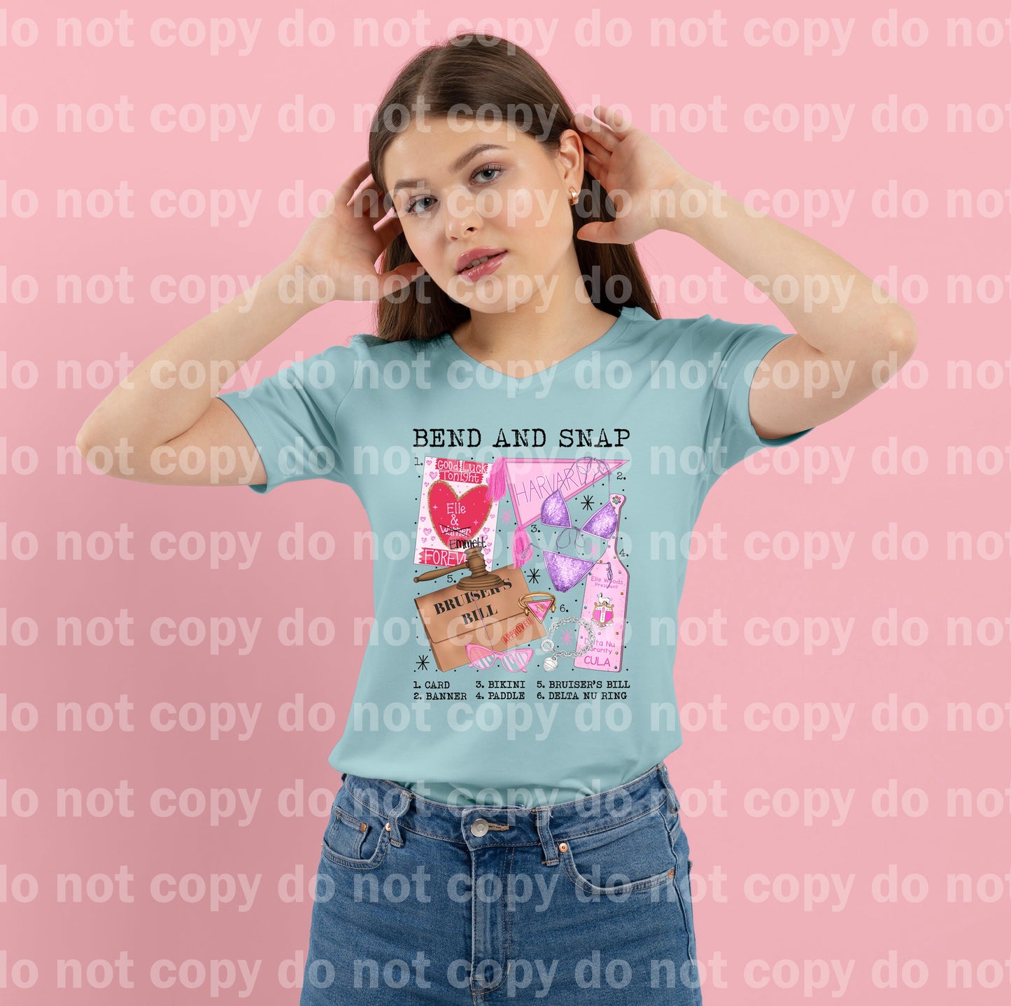 Bend And Snap Chart Card Banner Bikini Paddle Bruiser's Bill Delta Nu Ring Dream Print or Sublimation Print