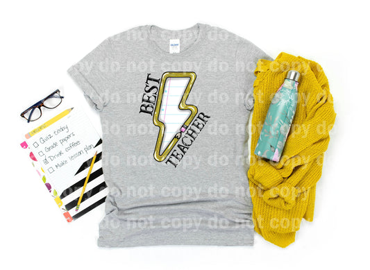 Best Teacher Lightning Bolt Dream Print or Sublimation Print