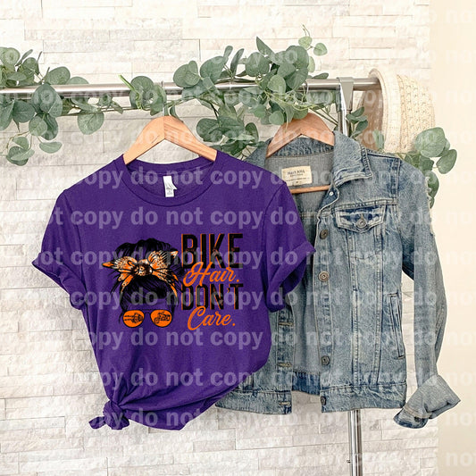 Bike Hair Messy Bun Orange Dream Print or Sublimation Print