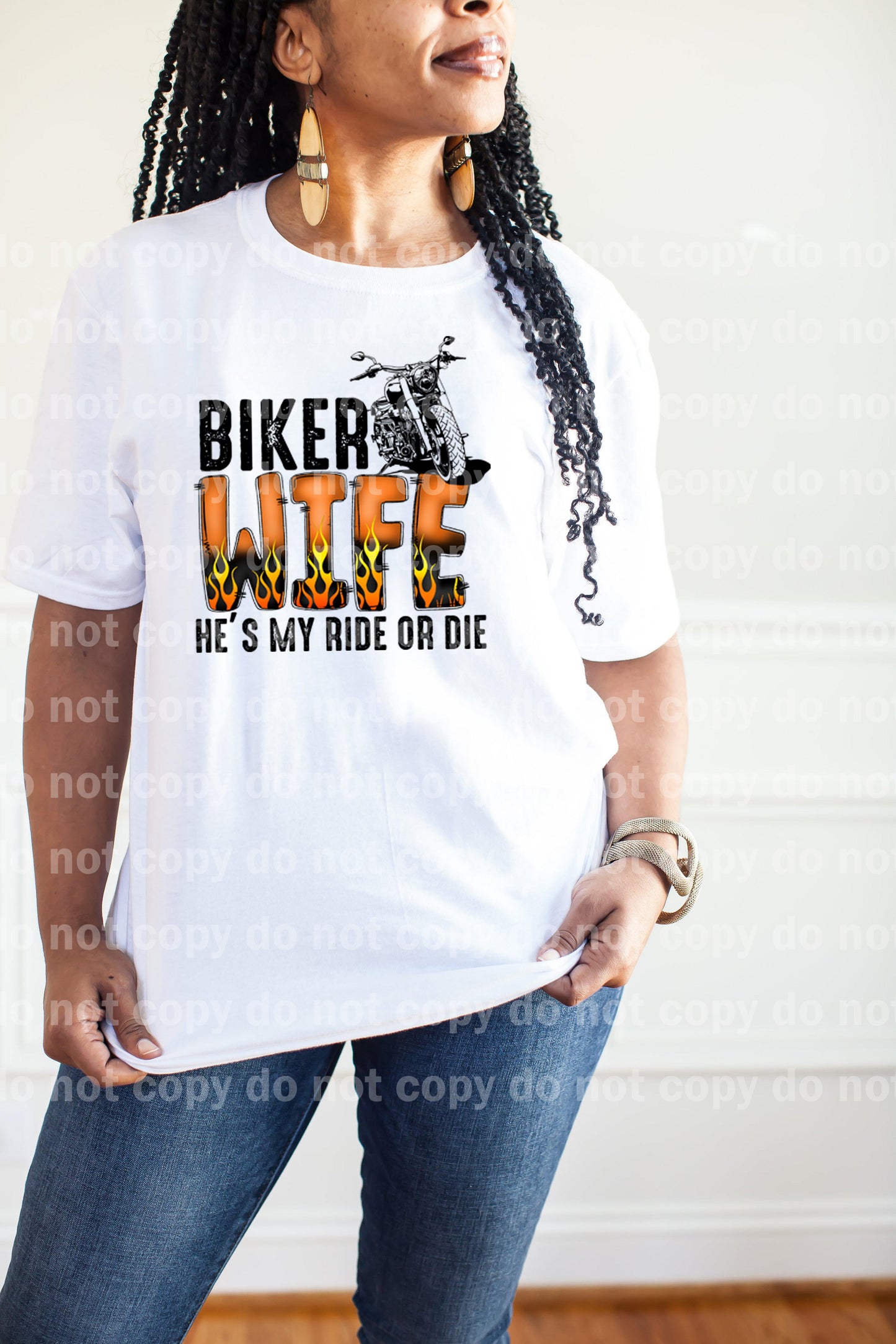 Biker Wife He's My Ride or Die Dream Print or Sublimation Print