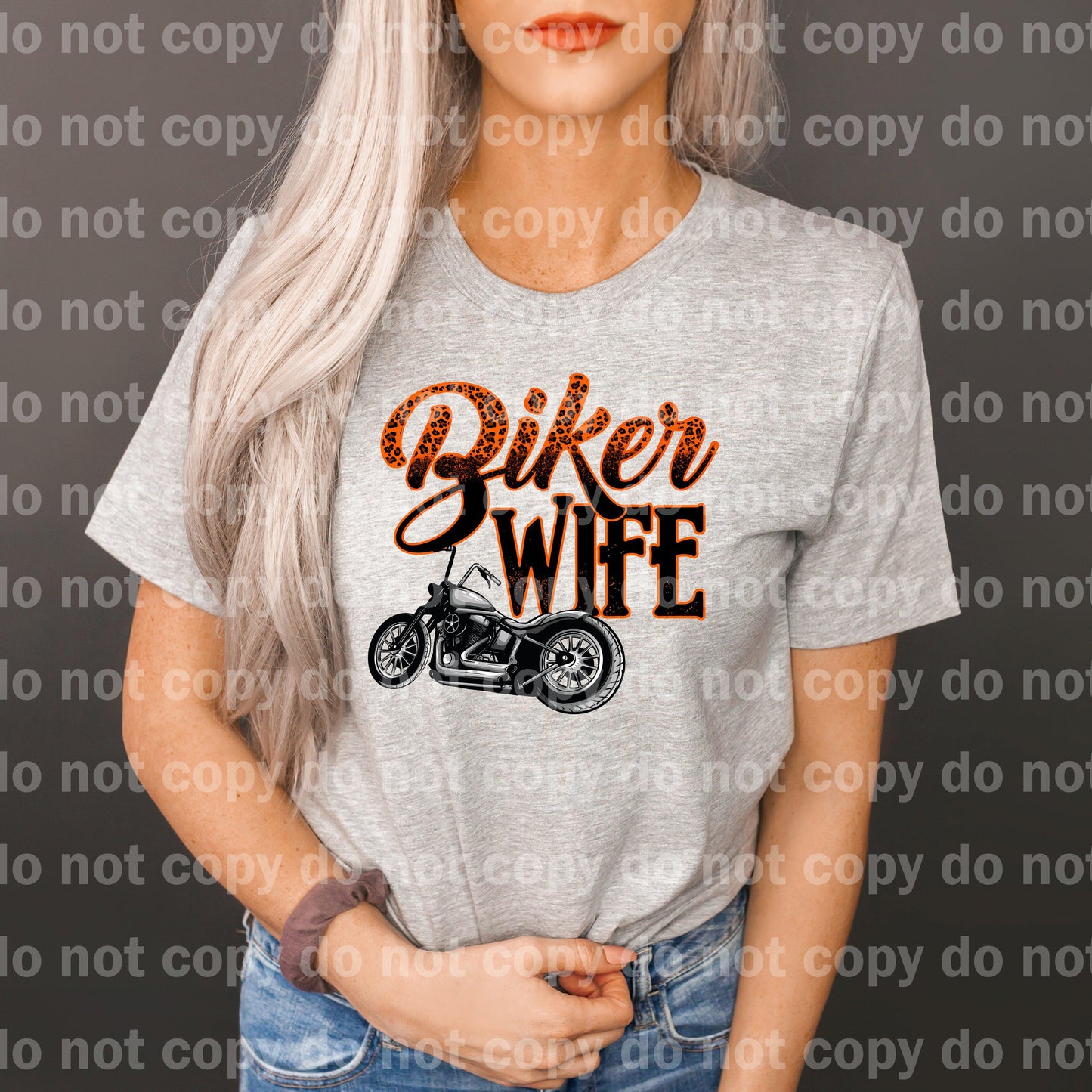 Biker Wife Orange Dream Print or Sublimation Print