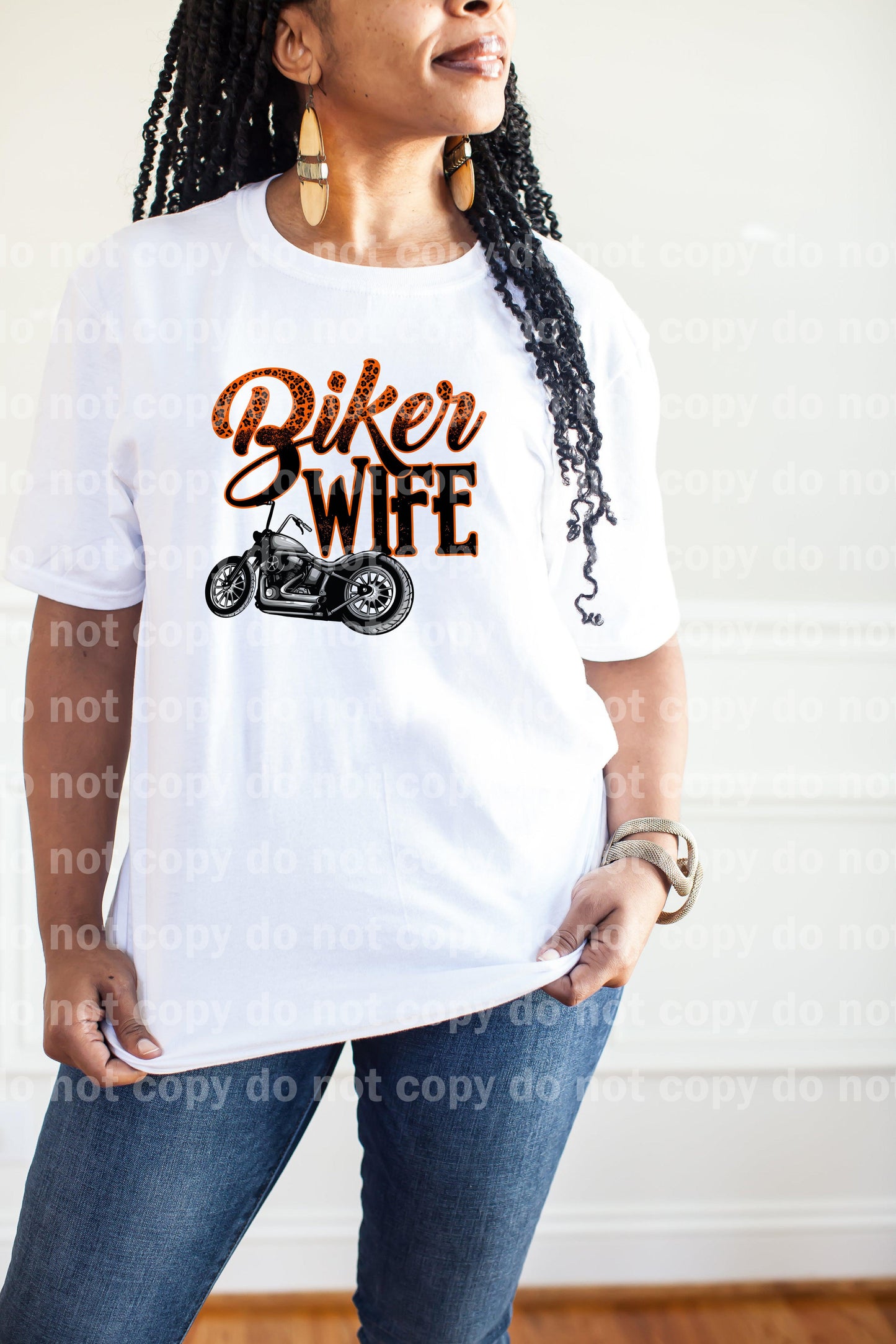 Biker Wife Orange Dream Print or Sublimation Print