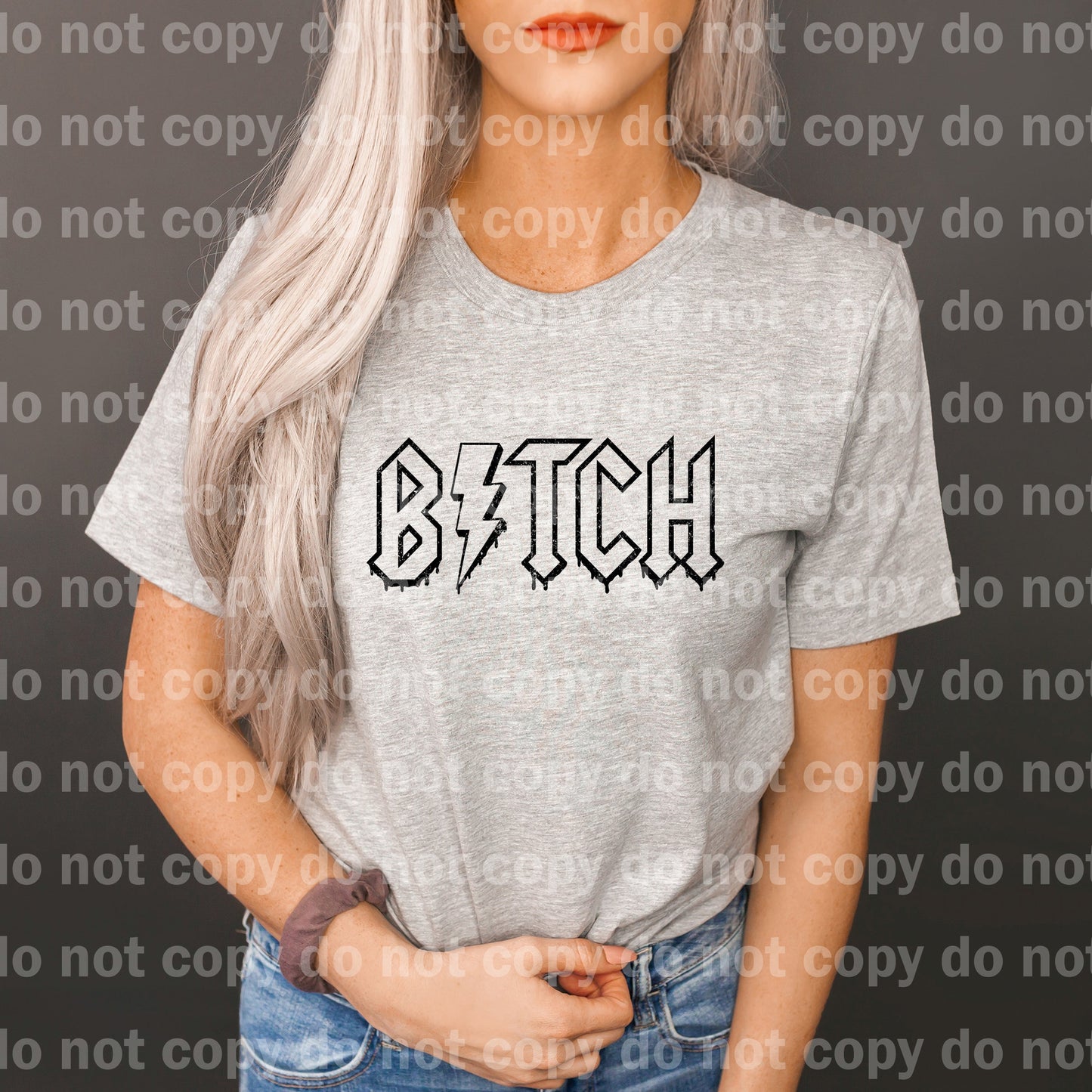 Bitch Lightning Bolt Black/White Dream Print or Sublimation Print