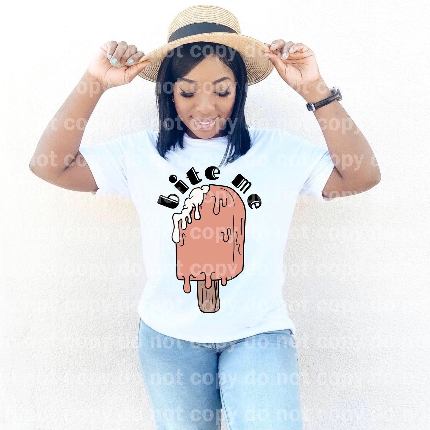 Bite Me Drippy Ice Cream Full Color/One Color Dream Print or Sublimation Print