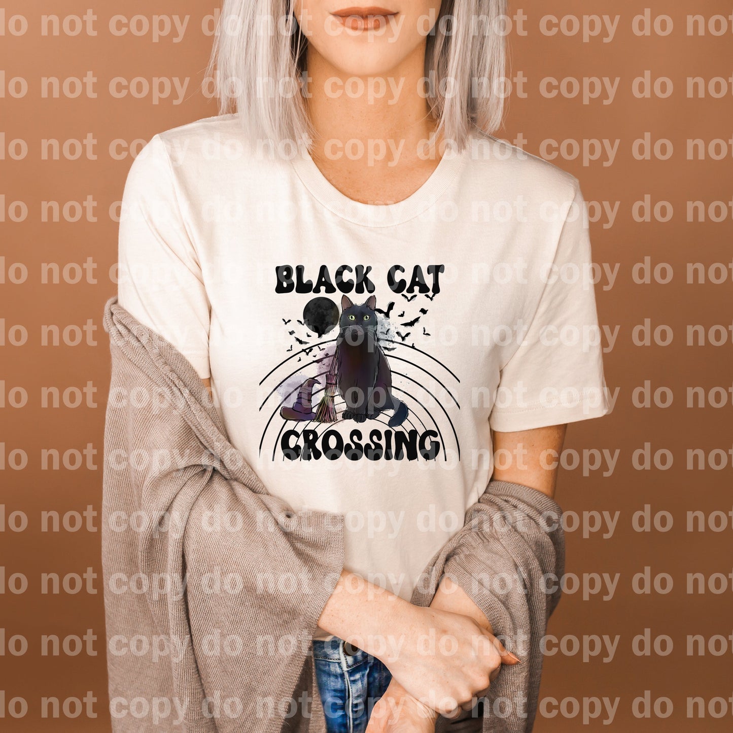 Black Cat Crossing Dream Print or Sublimation Print