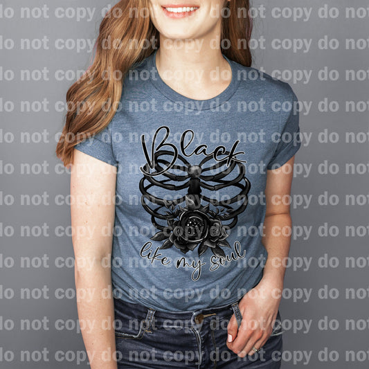 Black Like My Soul Ribcage Dream Print or Sublimation Print