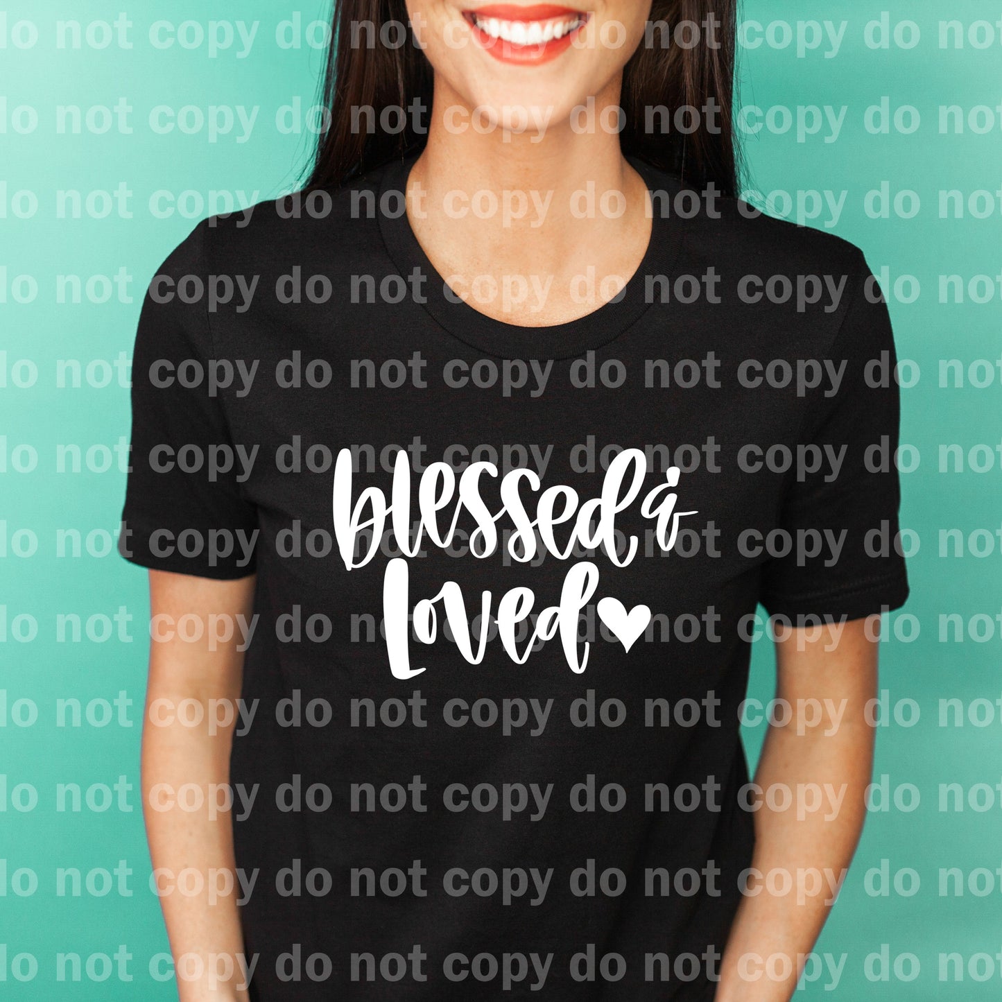 Blessed And Loved Black/White Dream Print or Sublimation Print