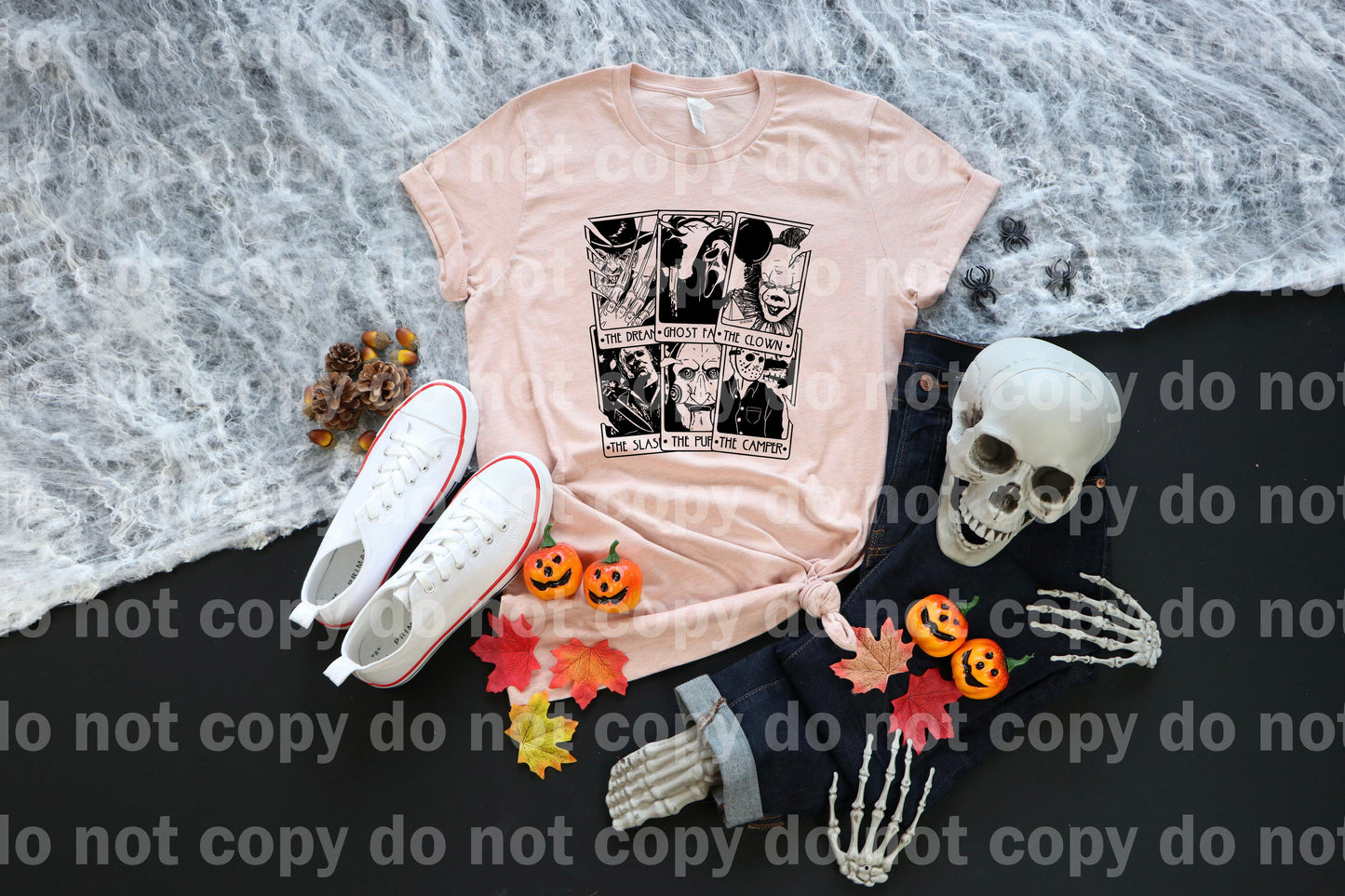 Halloween Faces Blood Tarot Cards Full Color/One Color/Neon Dream Print or Sublimation Print