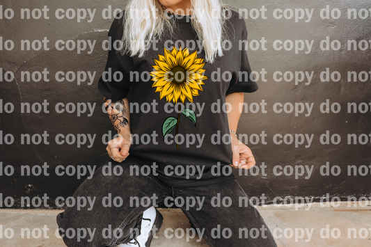 Bloomed Sunflower Full Color/One Color Dream Print or Sublimation Print
