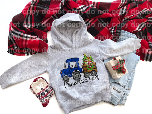 Impresión de ensueño o impresión por sublimación de Christmas On The Farm Blue Truck