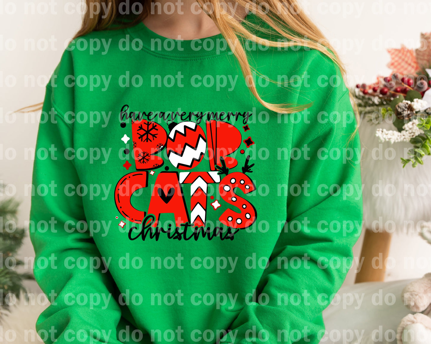 Have A Very Merry Bob Cats Christmas Dream Print or Sublimation Print