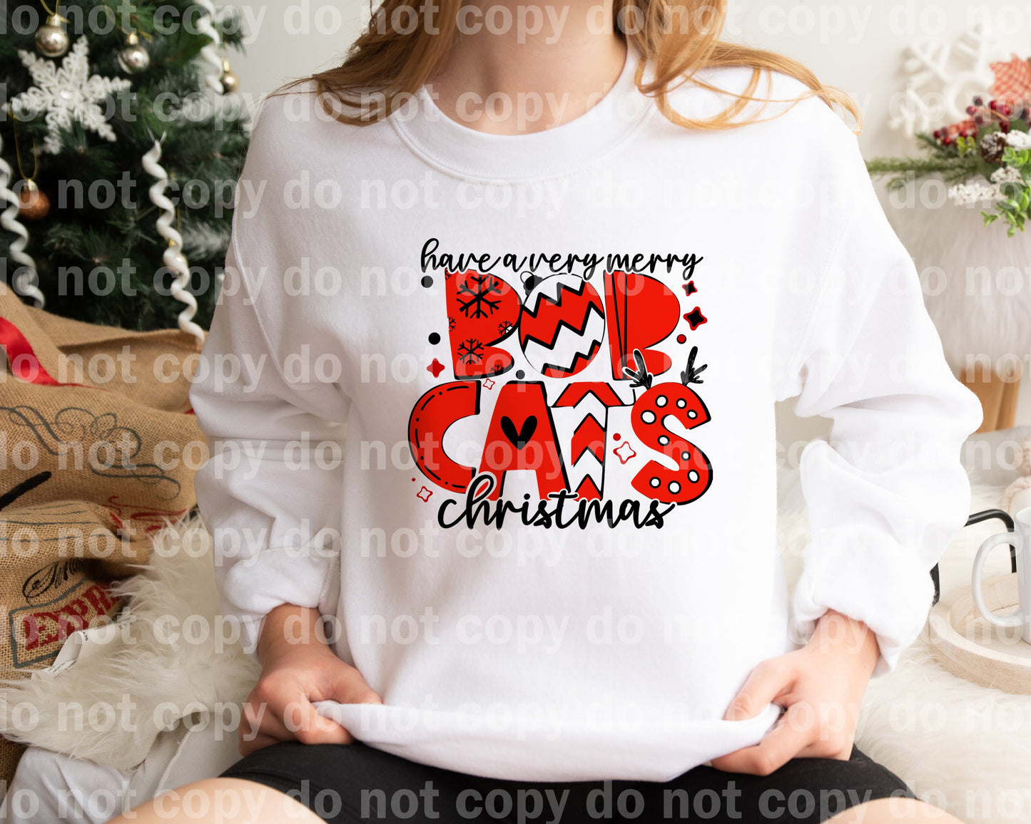 Have A Very Merry Bob Cats Christmas Dream Print or Sublimation Print