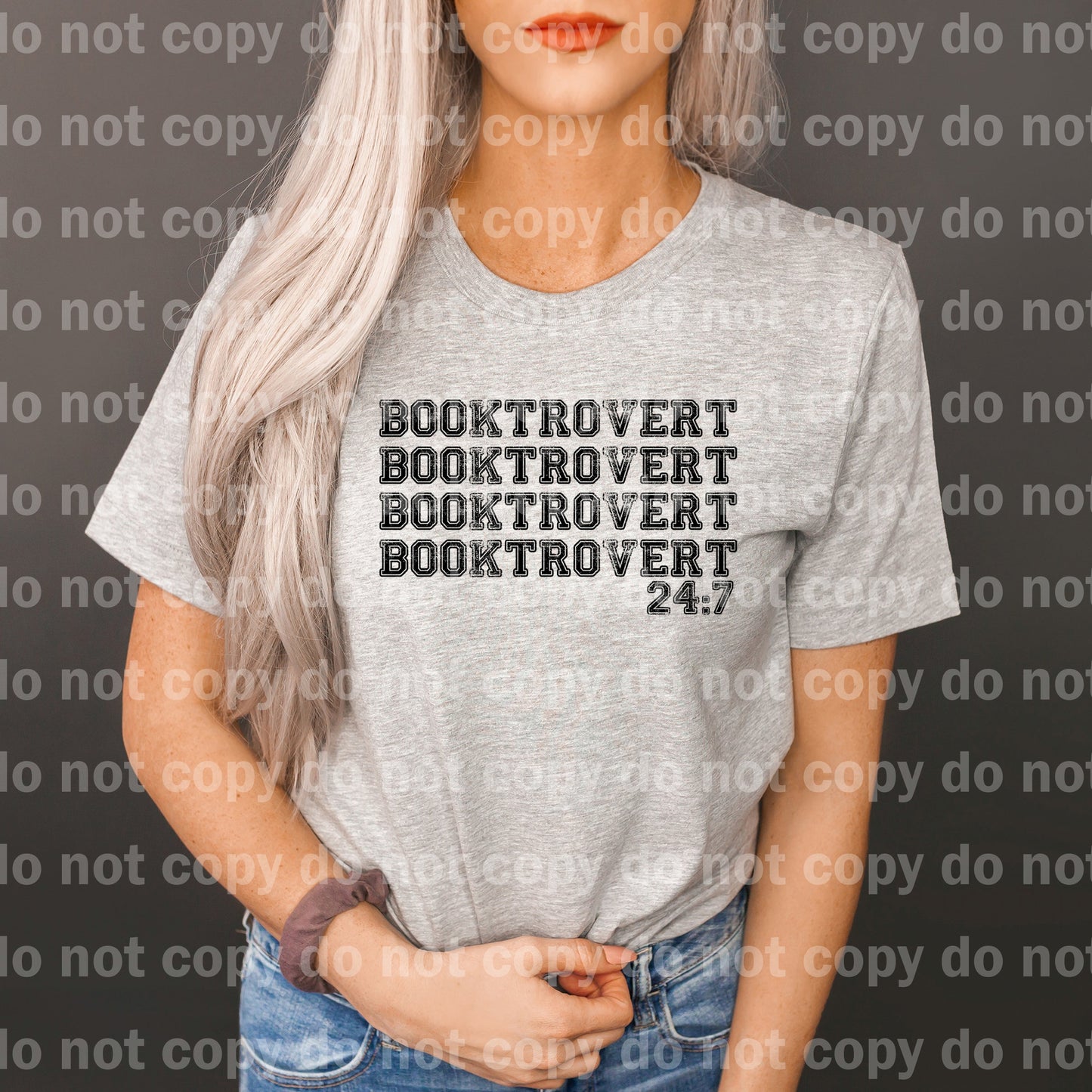 Booktrovert 24:7 Distressed Black/White Dream Print or Sublimation Print