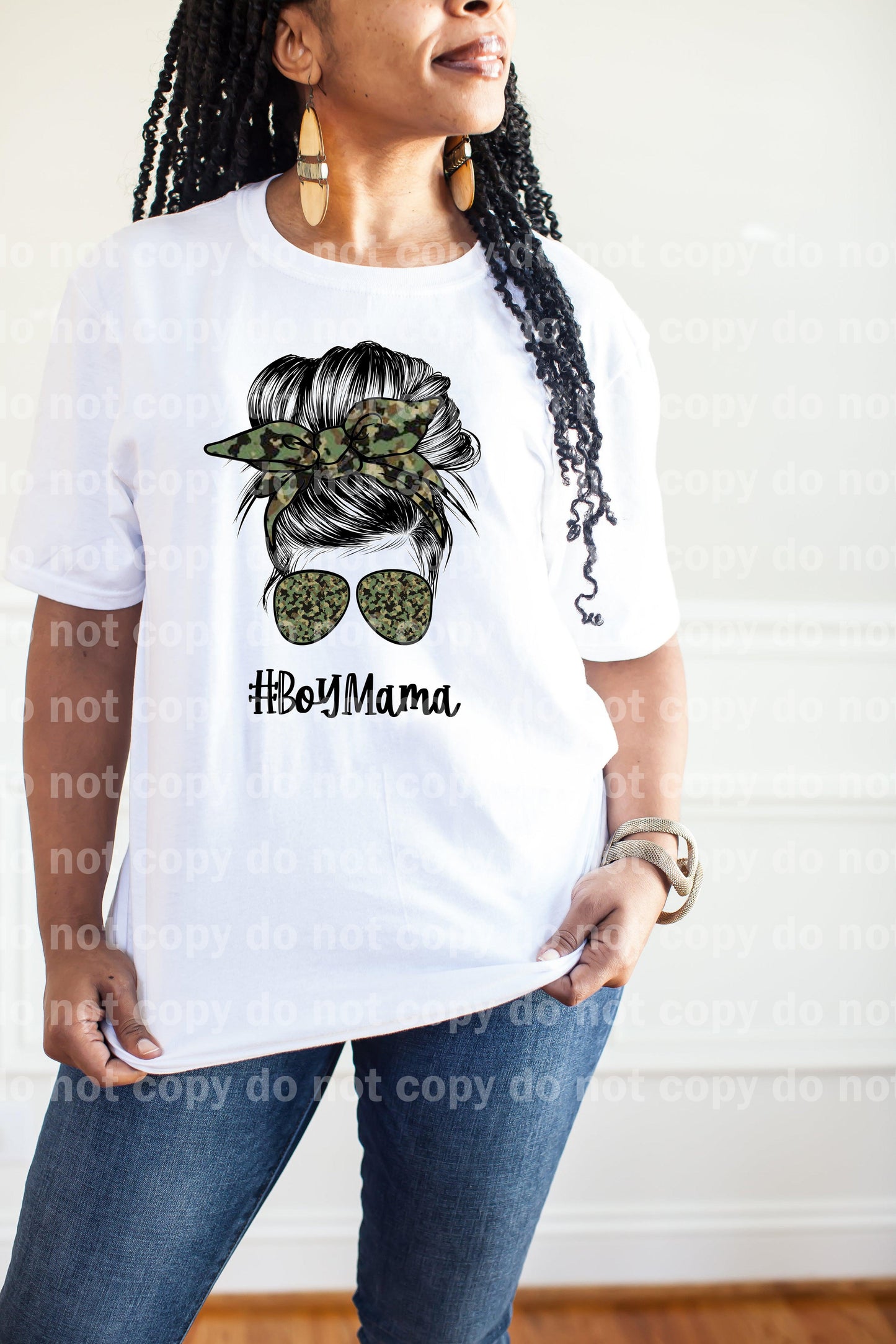 Boy Mama Messy Bun Dream Print or Sublimation Print