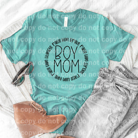 Boy Mom Word Circle Dream Print or Sublimation Print