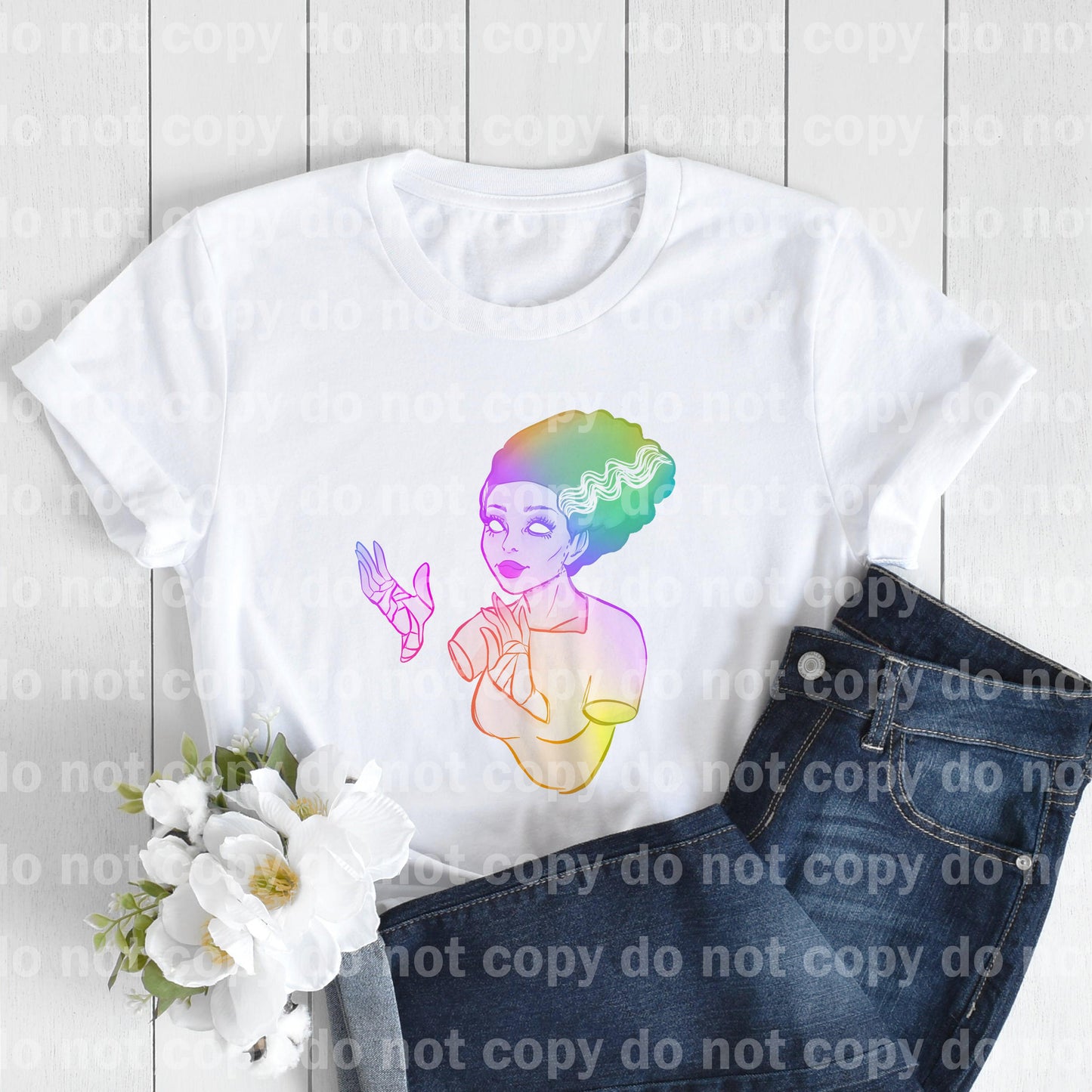 Bride Of The Monster Pastel or rainbow  Color Style Dream Print or Sublimation Print