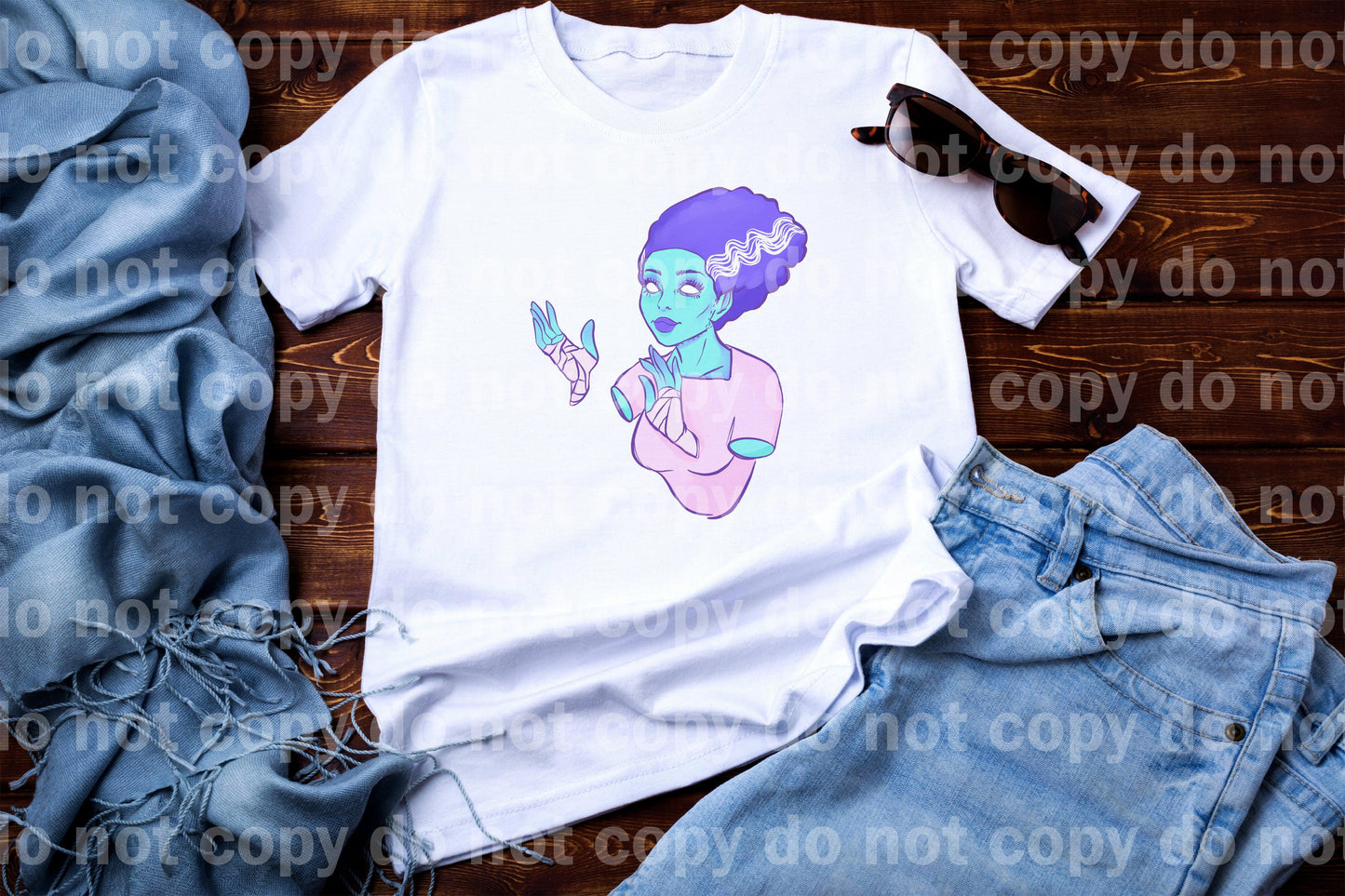 Bride Of The Monster Pastel or rainbow  Color Style Dream Print or Sublimation Print