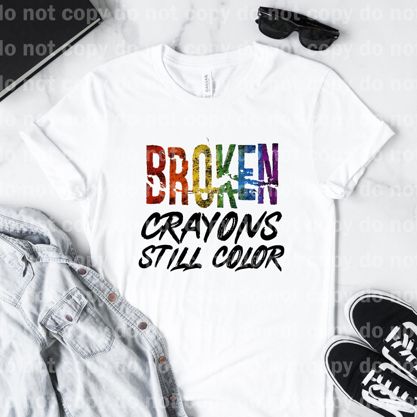 Broken Crayons Still Color Full Color/One Color Dream Print or Sublimation Print