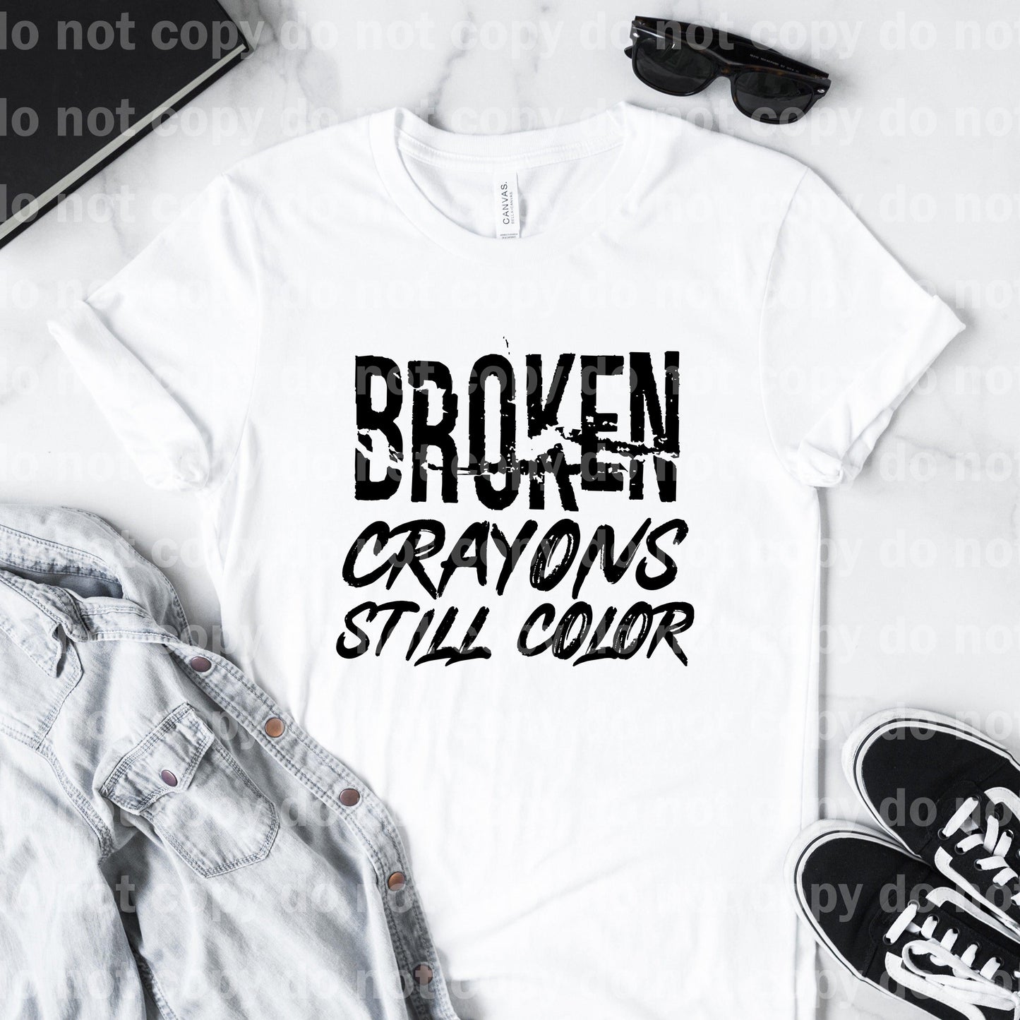 Broken Crayons Still Color Full Color/One Color Dream Print or Sublimation Print