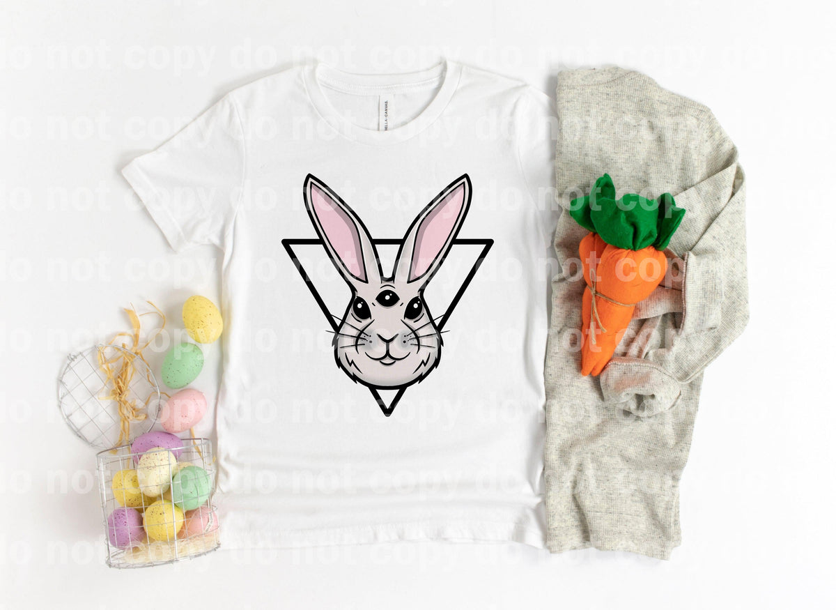 Bunny Third Eye Triangle White Dream Print or Sublimation Print