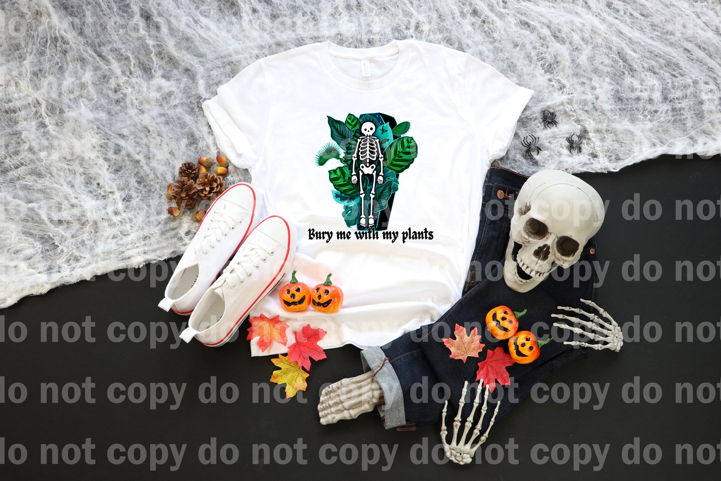 Bury Me With My Plants Blue Outline Dream Print or Sublimation Print