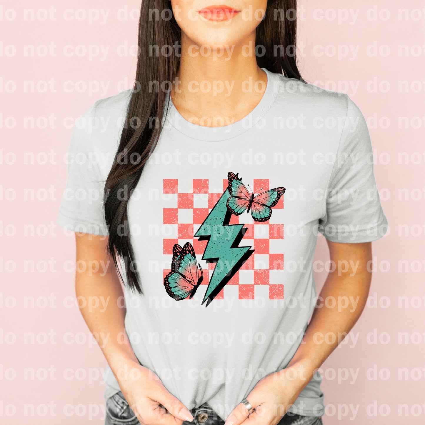 Butterflies And Lightning Bolt Plaid Dream Print or Sublimation Print