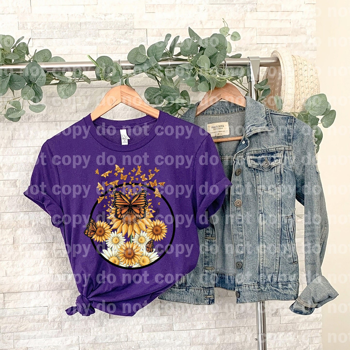 Butterflies Sunflowers Dream Print or Sublimation Print