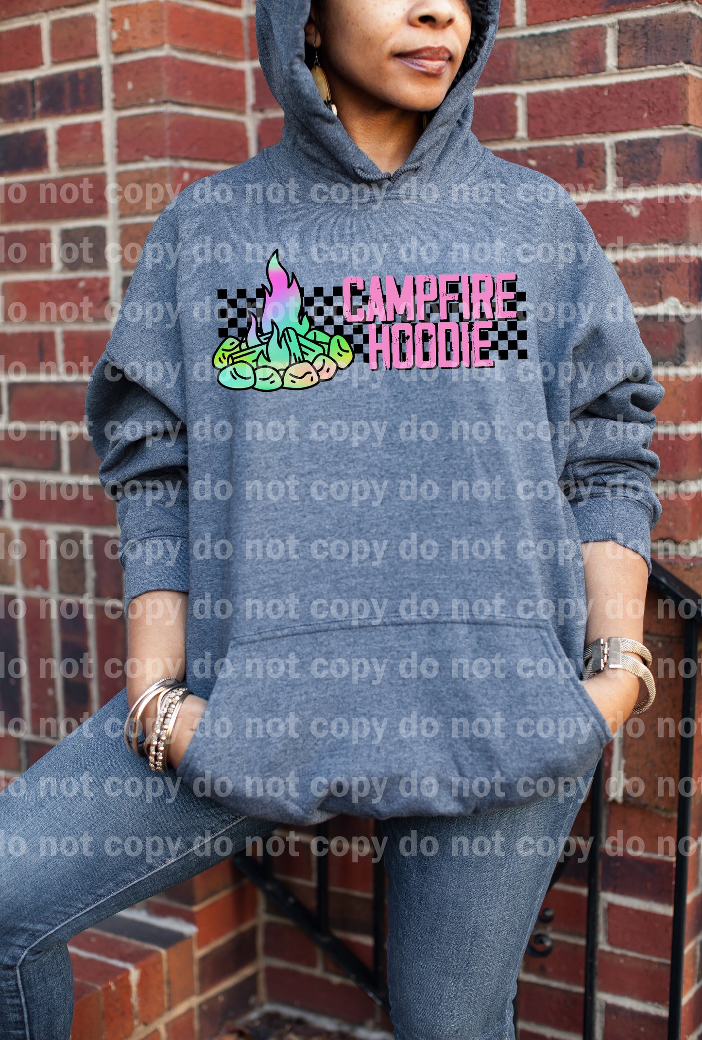 Campfire Hoodie Dream Print or Sublimation Print