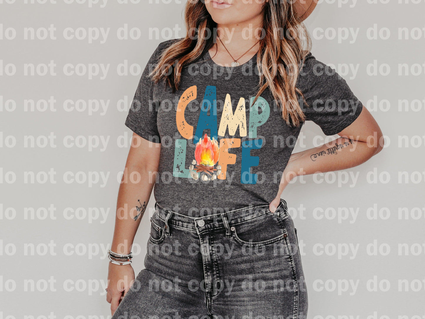 Camp Life Fire Colorful Dream Print or Sublimation Print