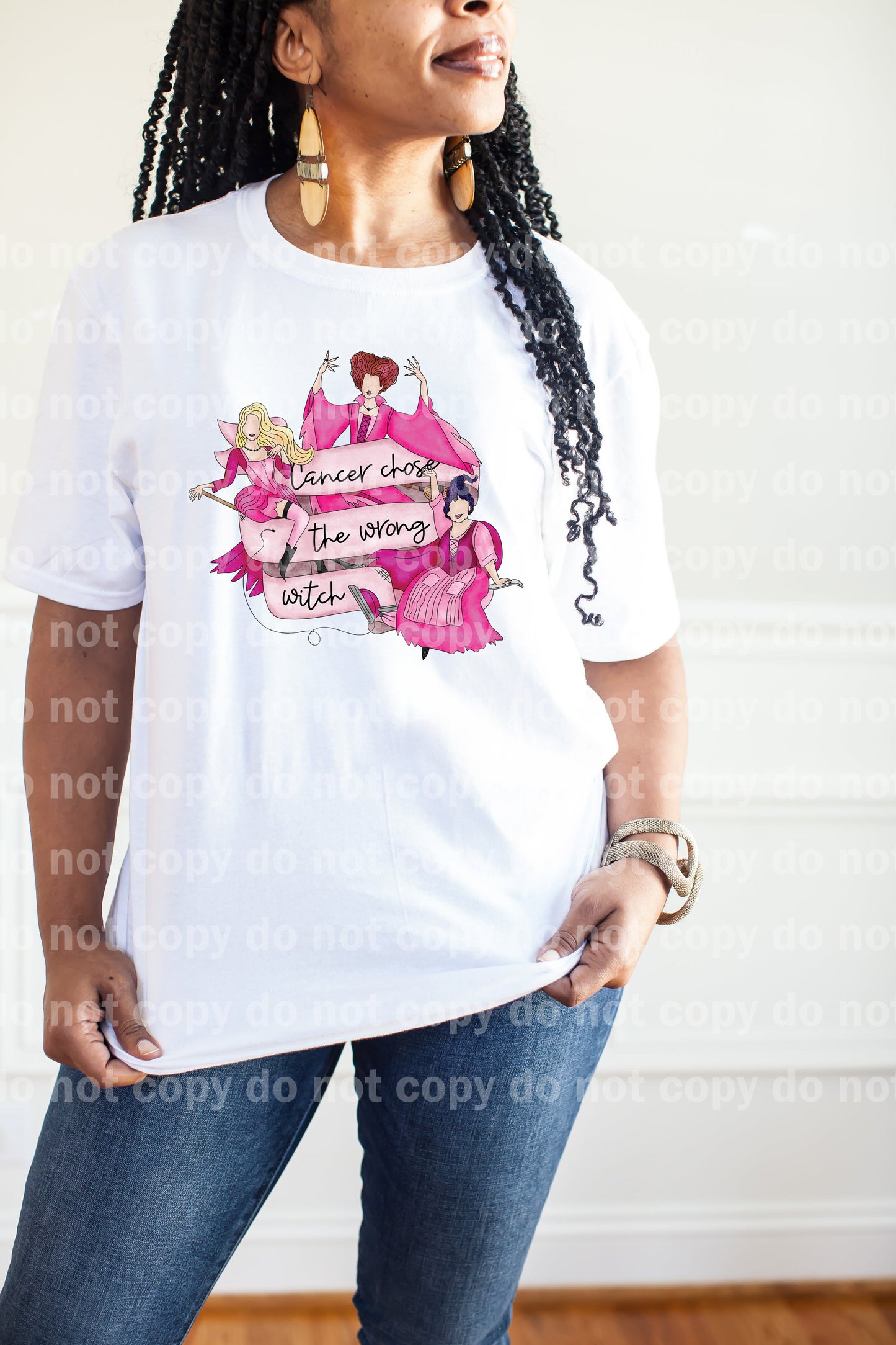 Cancer Chose The Wrong Witch Light Pink Dream Print or Sublimation Print