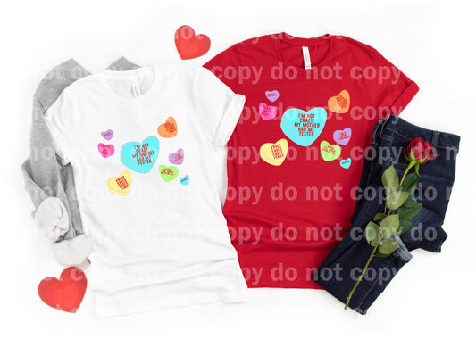 Big Bang Conversation candy Corazones en blanco San Valentín Dream Print o Sublimation Print