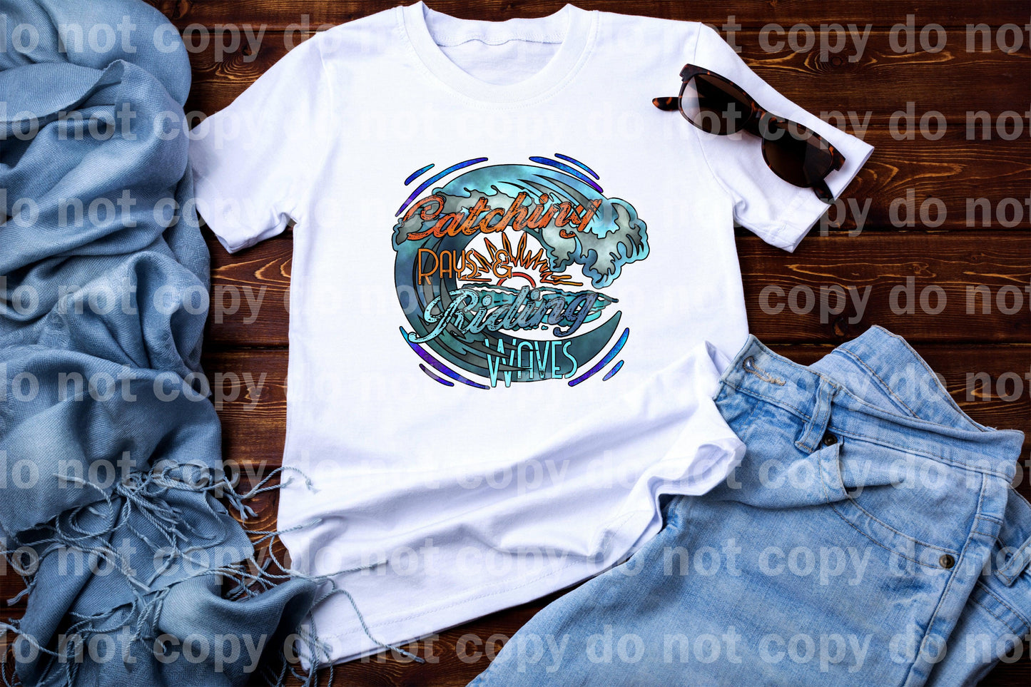 Catching Rays Riding Waves Dream Print or Sublimation Print