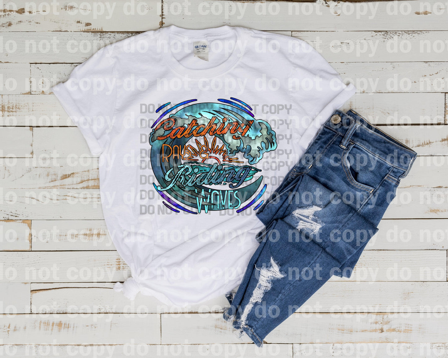 Catching Rays Riding Waves Dream Print or Sublimation Print