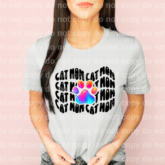 Cat Mom Wavy Font Dream Print or Sublimation Print