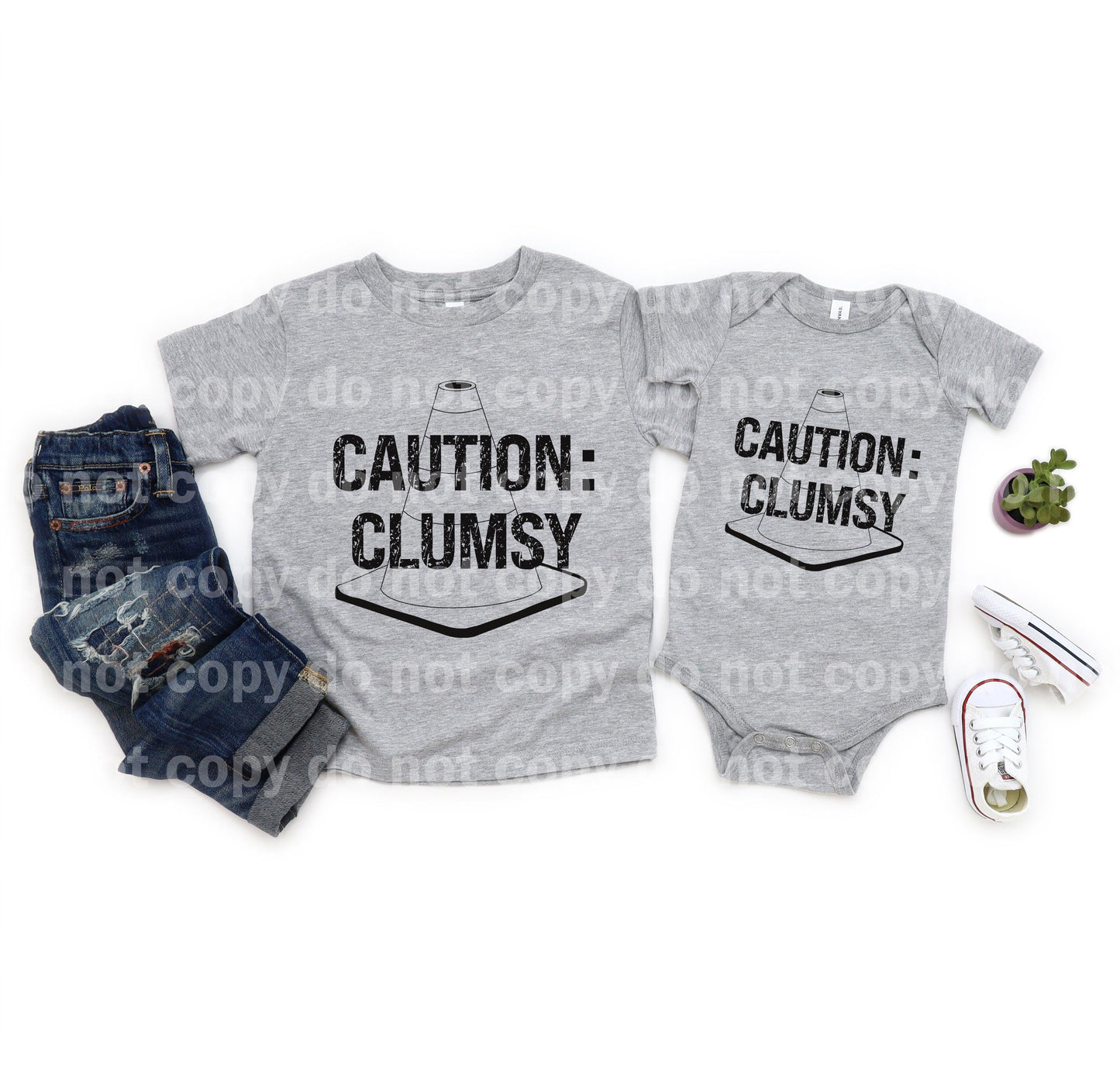 Caution Clumsy Boy/Girl Dream Print or Sublimation Print