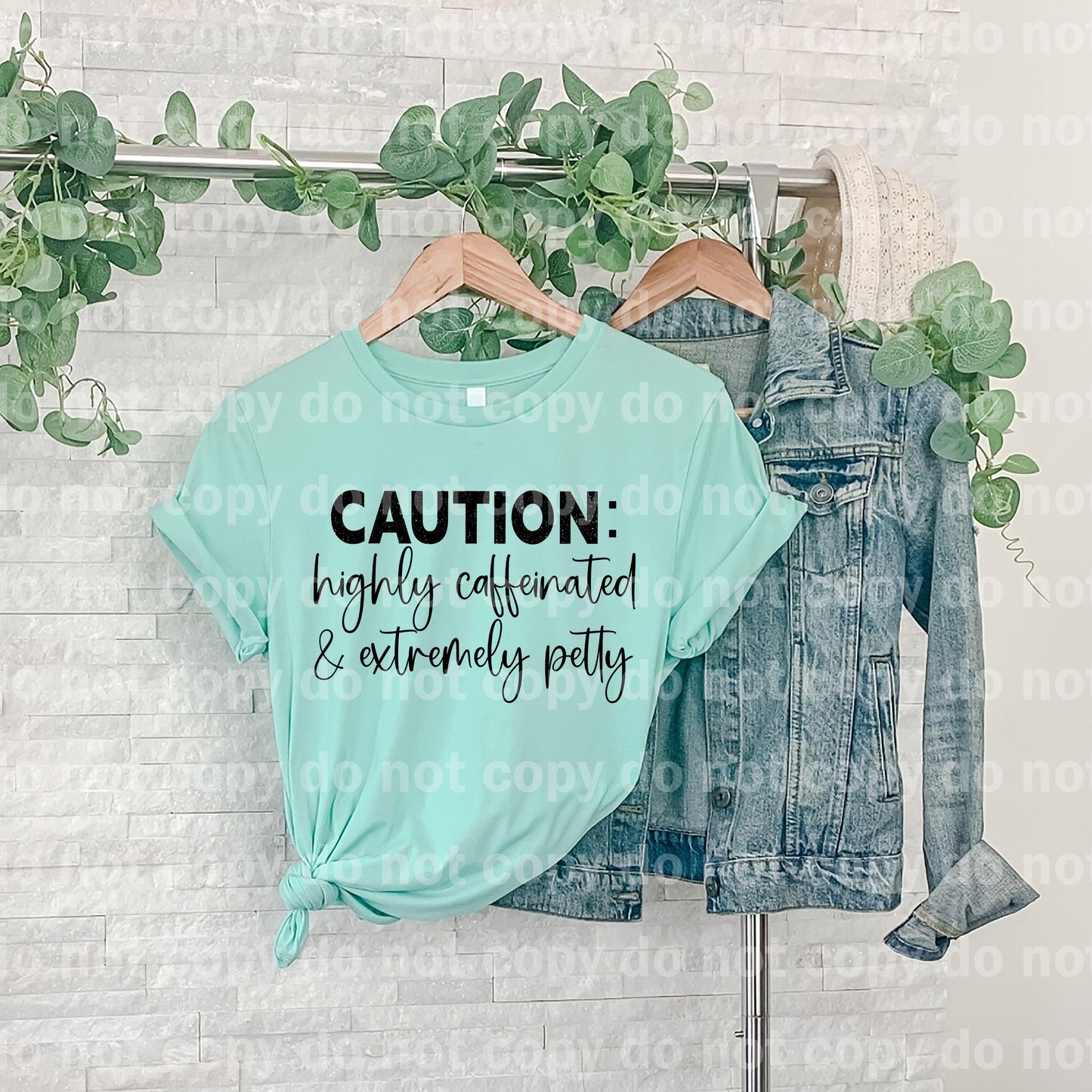 Caution Highly Caffeinated And Extremely Petty Dream Print or Sublimation Print