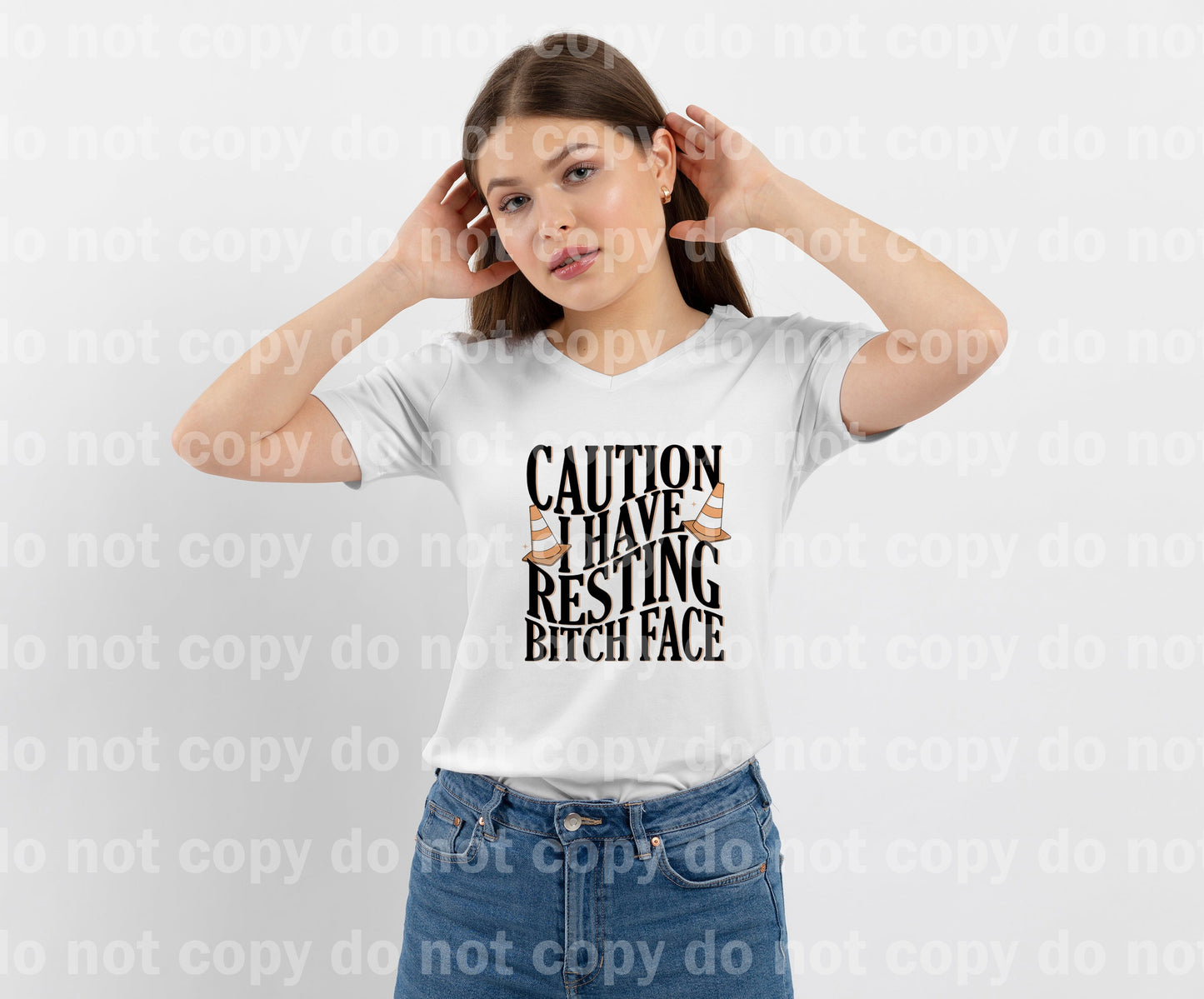 Caution I Have Resting Bitch Face Dream Print or Sublimation Print