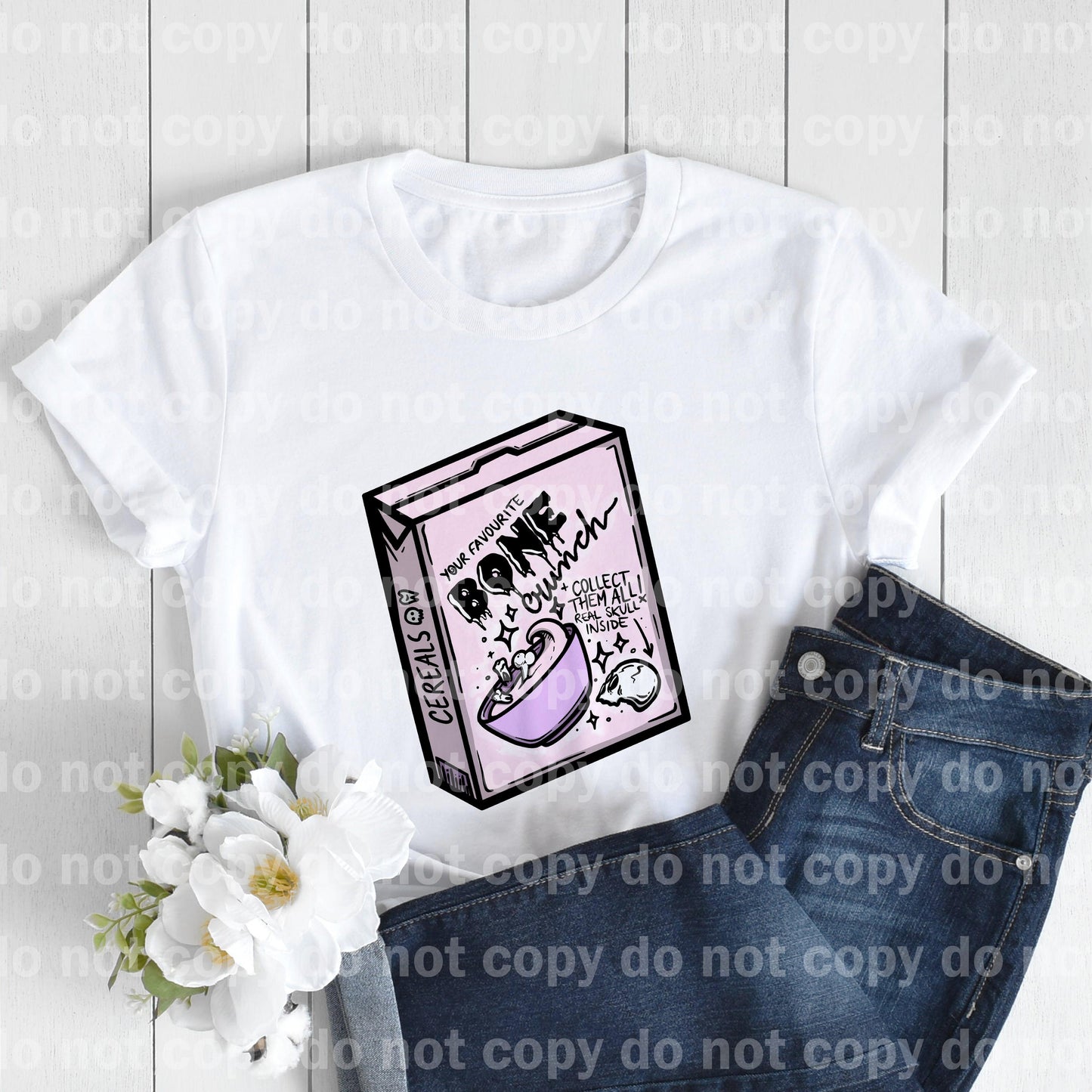 Cereal Box Your Favorite Bone Crunch Collect Them All Real Skull Inside Dream Print or Sublimation Print