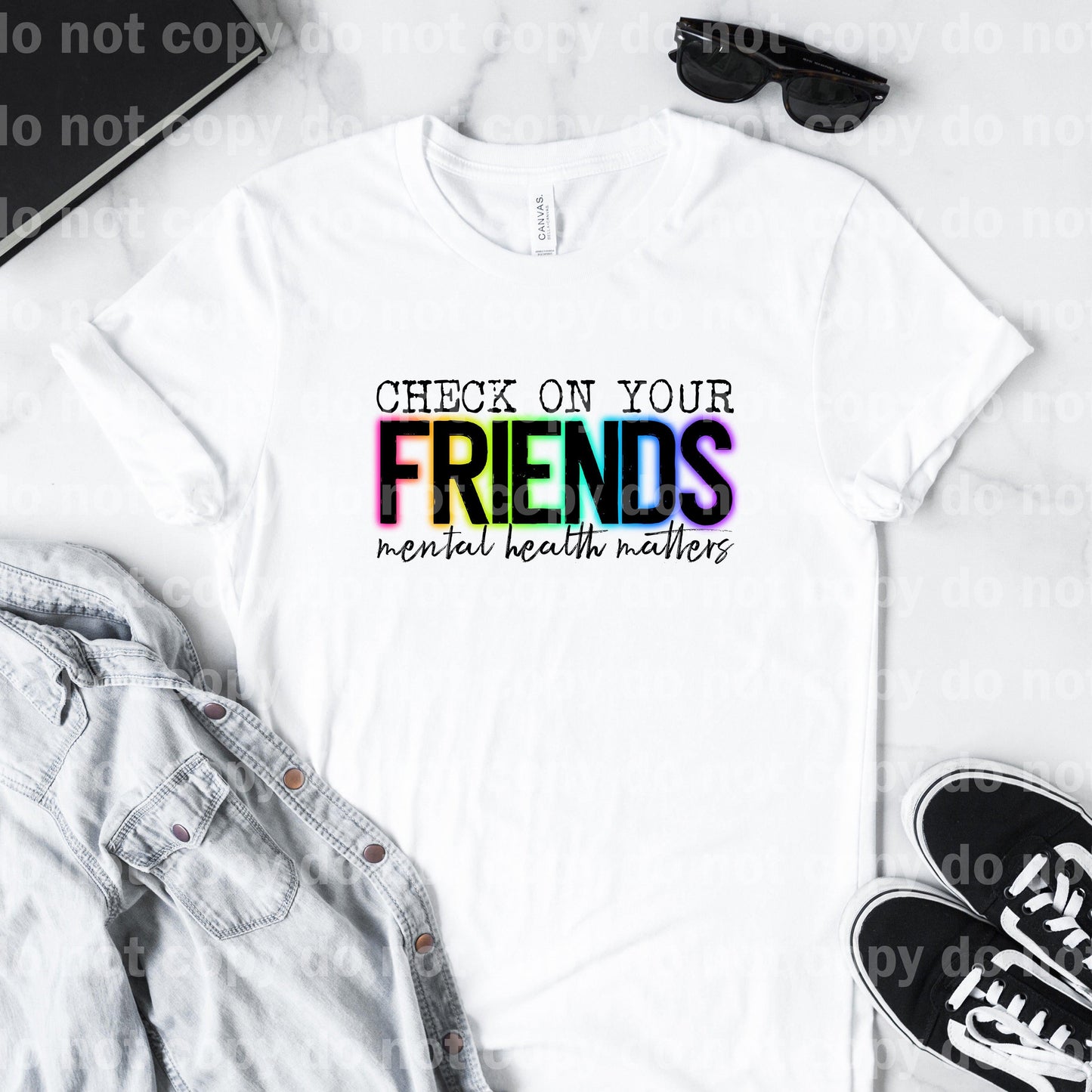 Check On Your Friends Mental Health Matters Dream Print or Sublimation Print