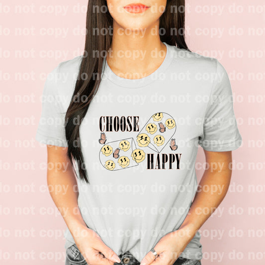 Choose Happy Full Color/Black/White Dream Print or Sublimation Print