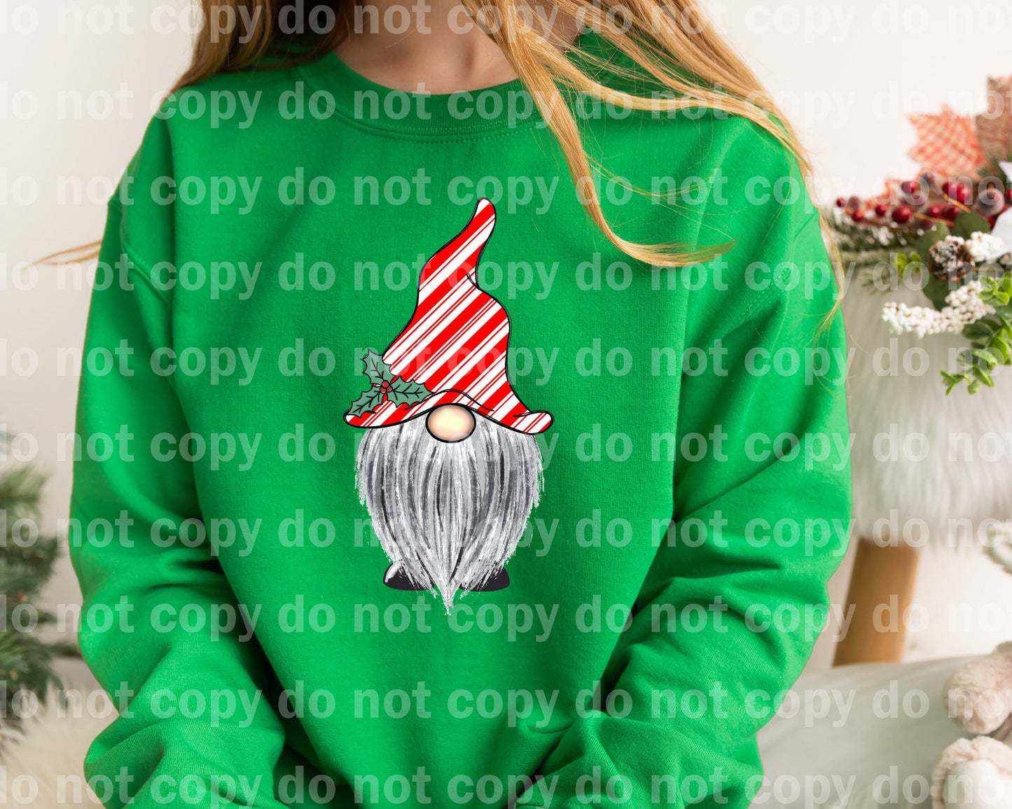 Christmas Gnome Head Dream Print or Sublimation Print