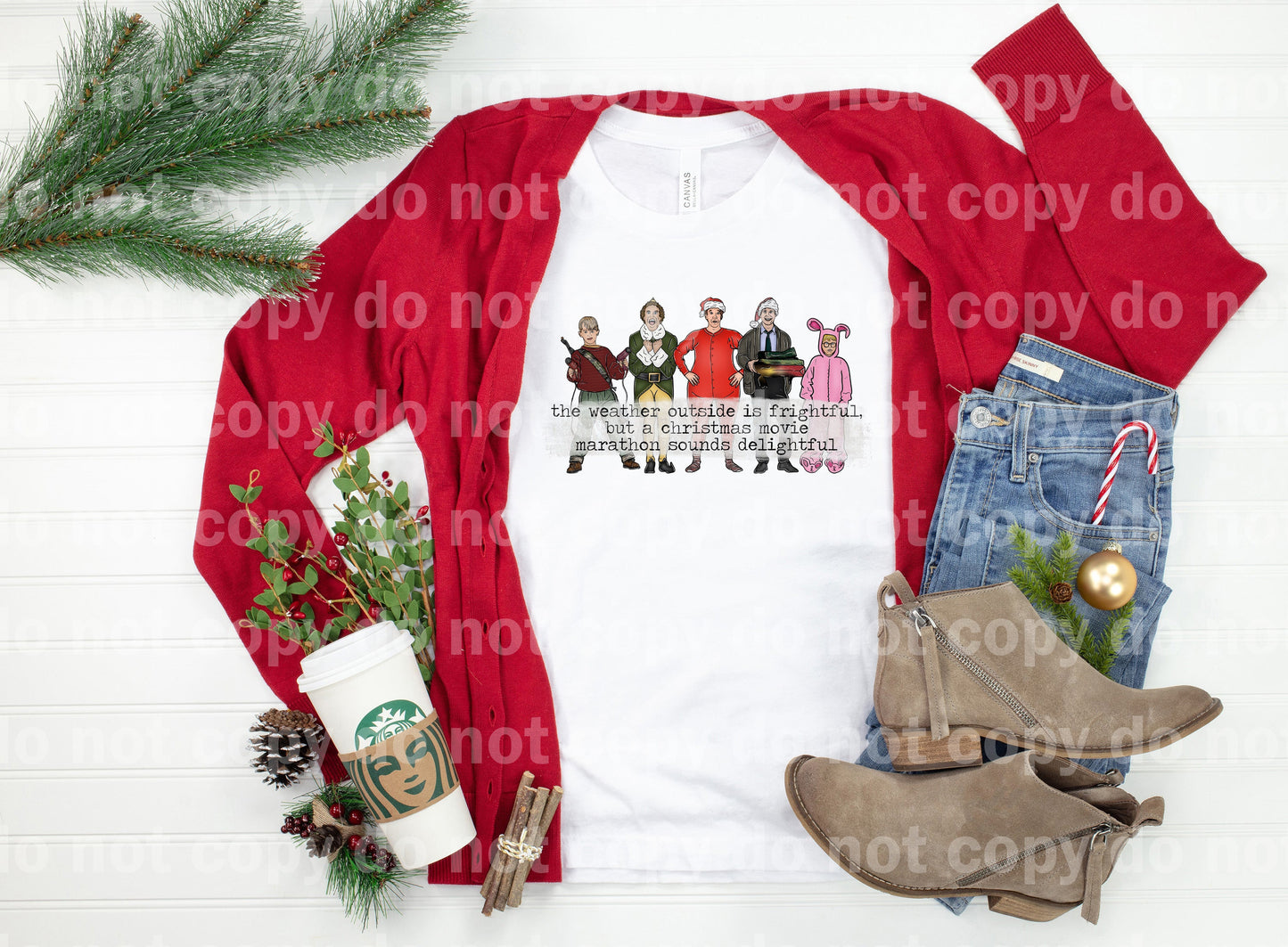 The Weather Outside Is Frightful But A Christmas Movie Marathon Sounds Delightful Dream Print or Sublimation Print