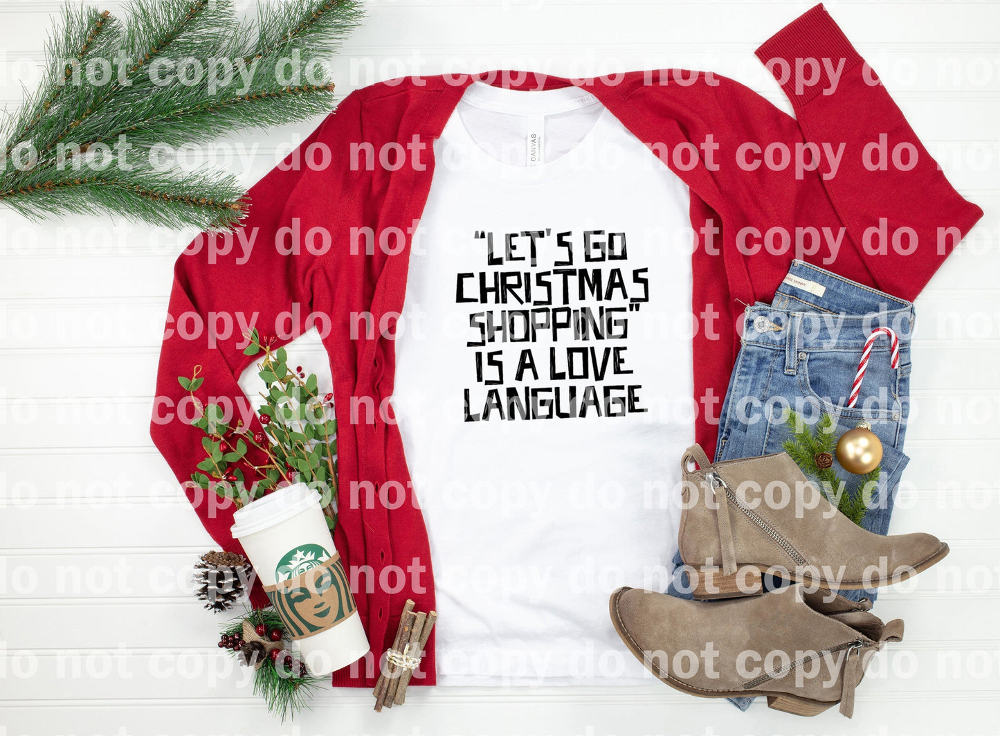 "Let's Go Christmas Shopping" Is A Love Language Dream Print or Sublimation Print