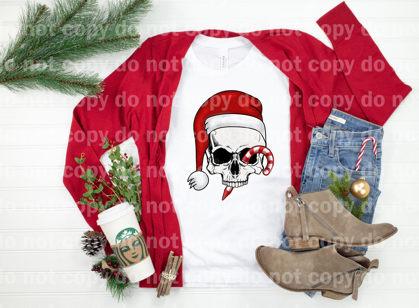 Christmas Skull Dream Print or Sublimation Print