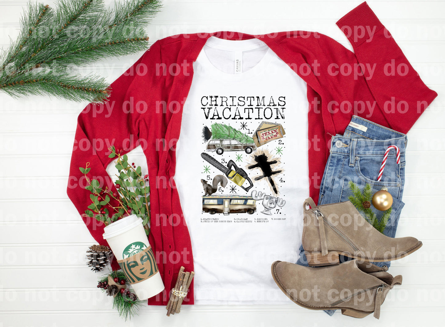 Christmas Vacation Chart Dream Print or Sublimation Print