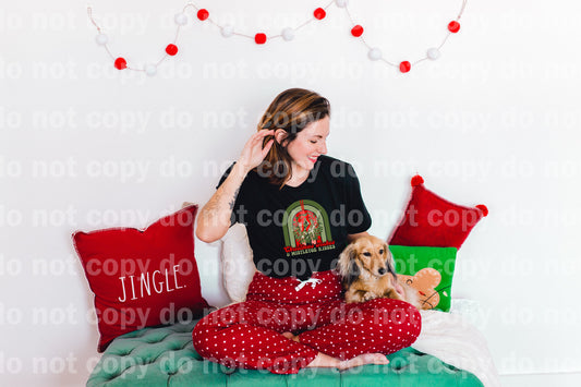 Christmas Wishes And Mistletoe Kisses Dream Print or Sublimation Print