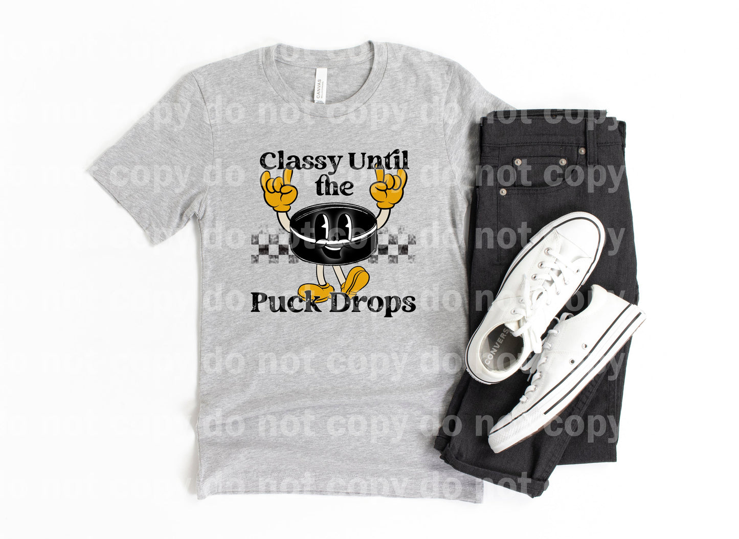 Classy Until The Puck Drops Gold Dream Print or Sublimation Print