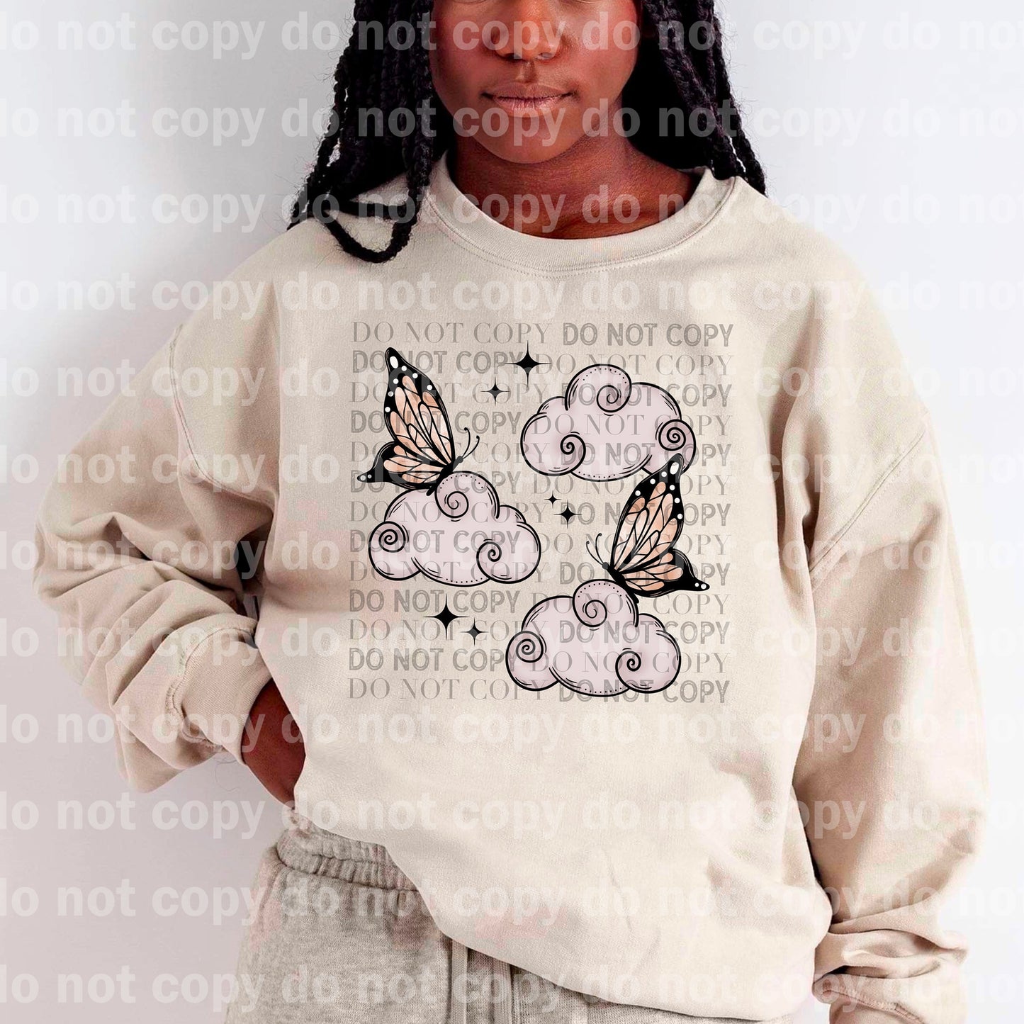 Clouds And Butterflies Dream Print or Sublimation Print