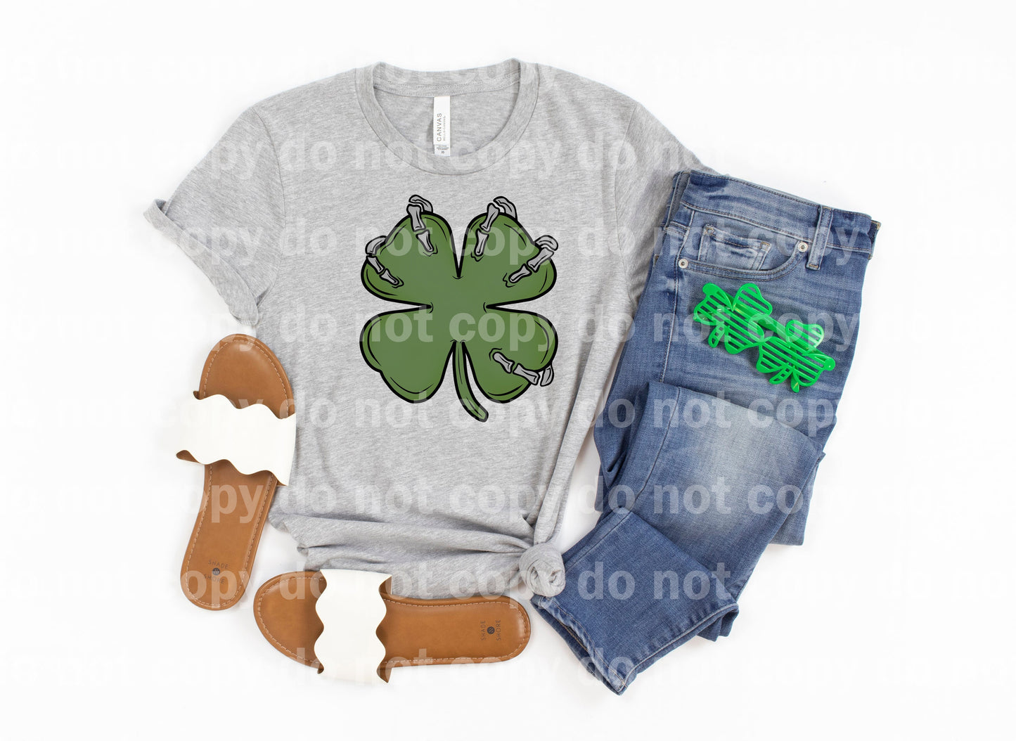 Clover Leaf Skellie Full Color/One Color Dream Print or Sublimation Print