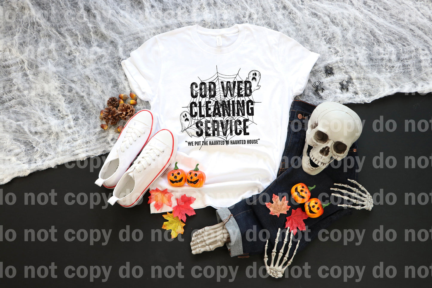 Cobweb Cleaning Service We Put The Haunted In Haunted House Dream Print or Sublimation Print